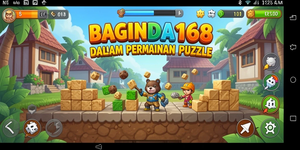 Tampilan gameplay seru dalam BAGINDA168 dengan berbagai teka-teki menarik.