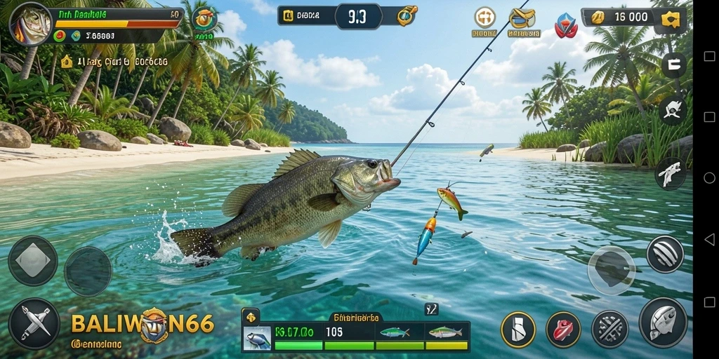 Tangkapan ikan yang spektakuler dalam gameplay BALIWIN66.
