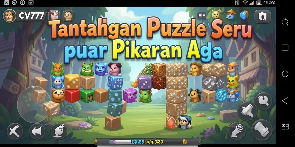 Screenshot gameplay CV777 menunjukkan teka-teki yang menarik dan menantang.