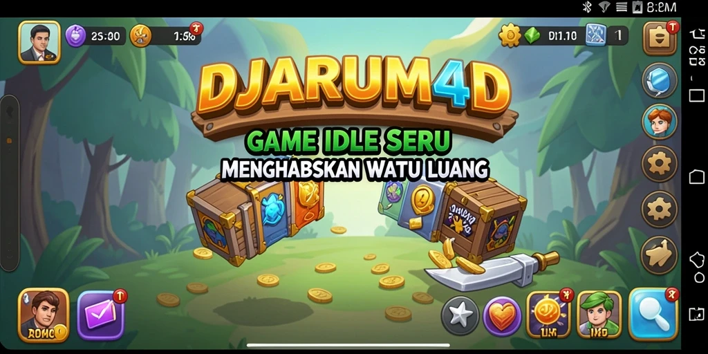 Tampilan gameplay menarik dari DJARUM4D yang menonjolkan elemen Idle.