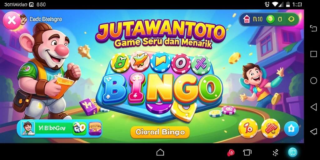 Tampilan gameplay <strong>JUTAWANTOTO</strong> yang seru dan interaktif dalam permainan Bingo.