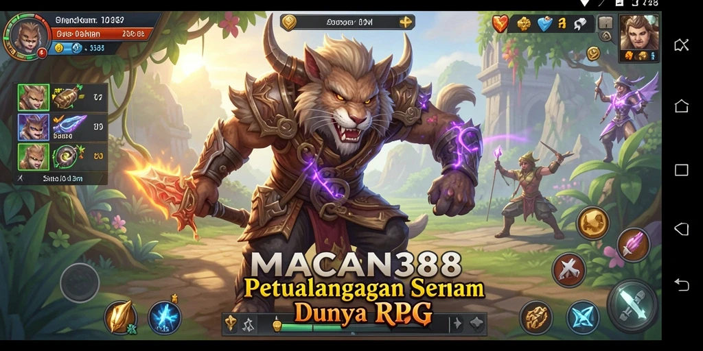 Tampilan gameplay seru di dunia fantasi MACAN388.