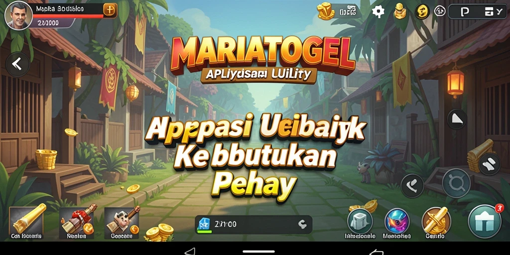 Tampilan antarmuka MARIATOGEL yang bersih dan mudah digunakan.