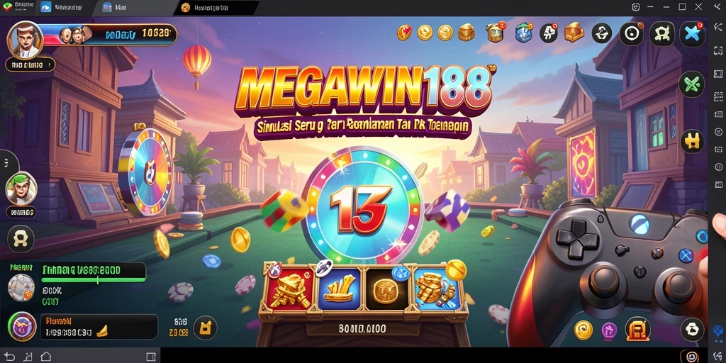 Screenshot gameplay MEGAWIN188 menampilkan karakter dalam aksi simulasi yang mendetail.