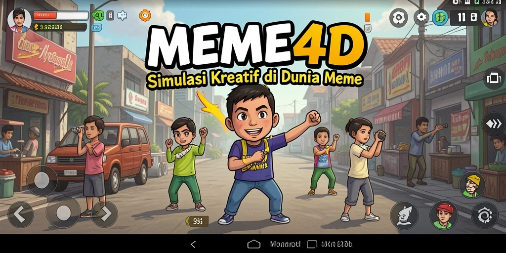 Tampilan menarik dari gameplay MEME4D yang penuh kreatifitas.