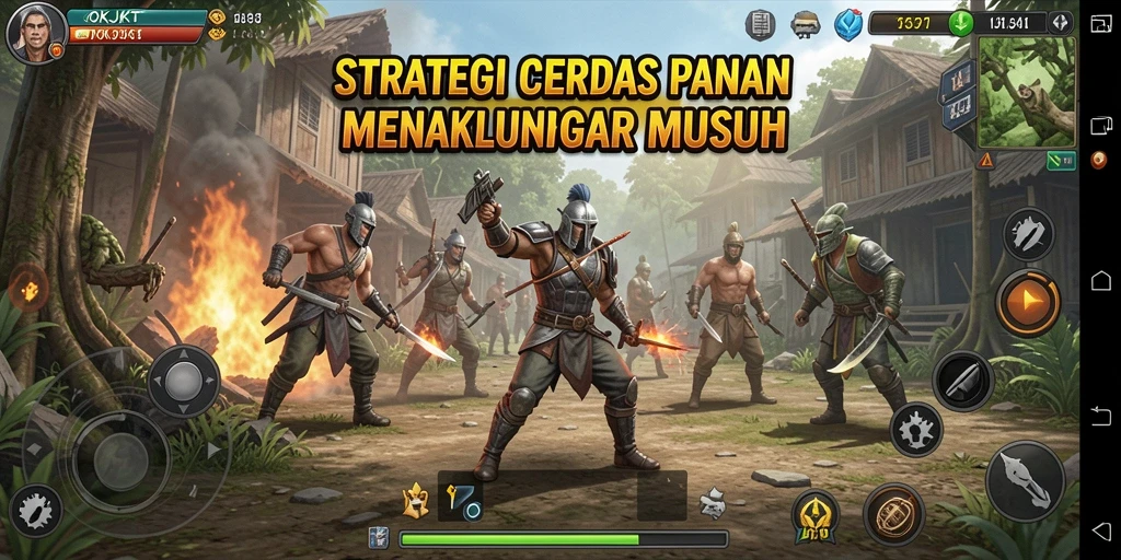 Tangkapan layar gameplay yang menampilkan pertempuran strategis yang mendebarkan.
