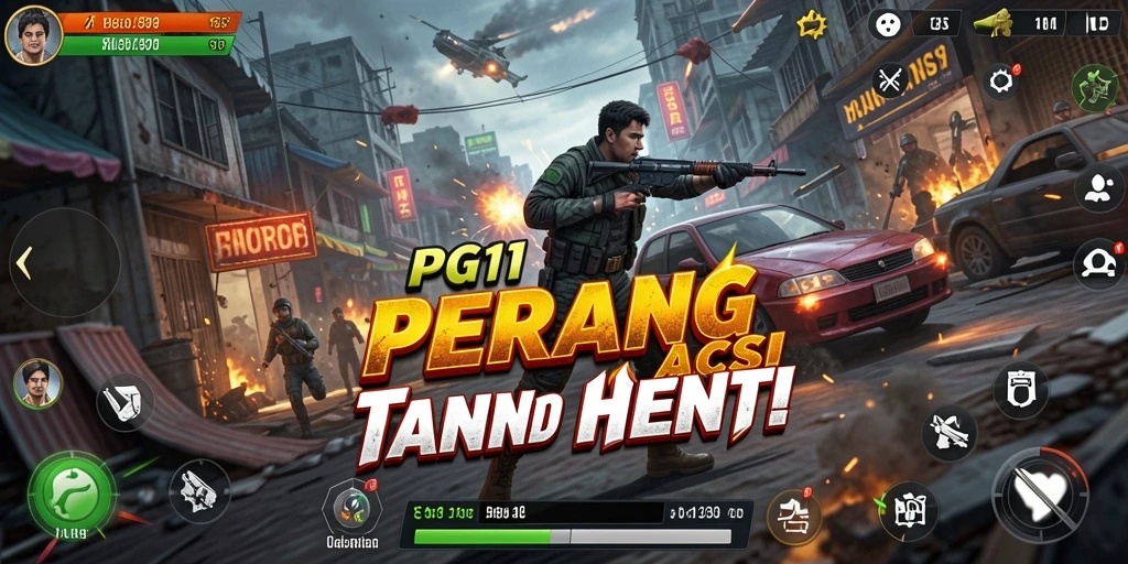 Tangkapan layar aksi intens di PG11.