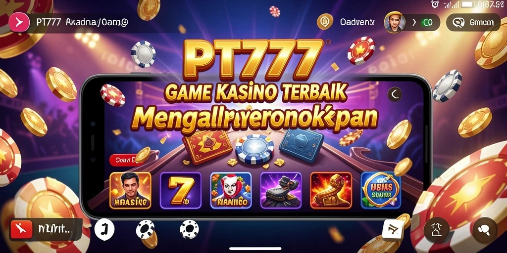 Screenshot PT777 menunjukkan gameplay kasino yang menarik dan interaktif.