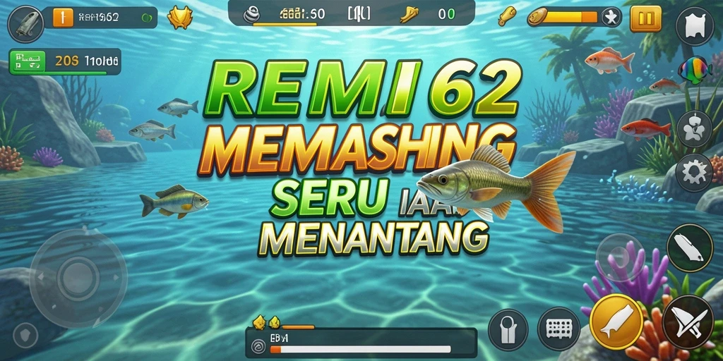 Screenshot gameplay <strong>REMI62</strong> menampilkan pengalaman memancing yang seru dan menantang.