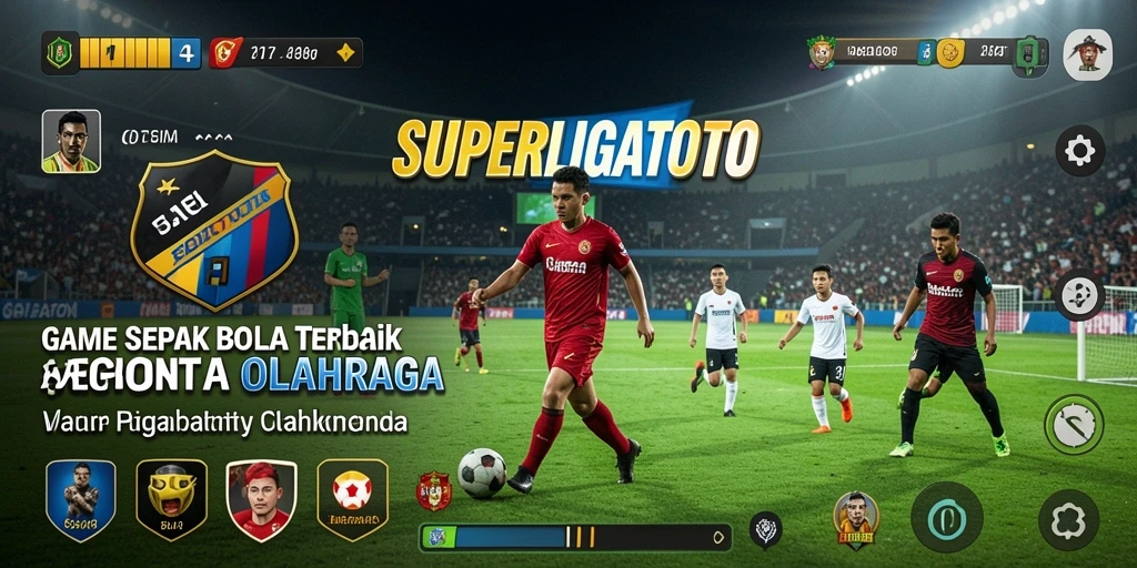 Tampilan menarik dari permainan sepak bola di SUPERLIGATOTO.