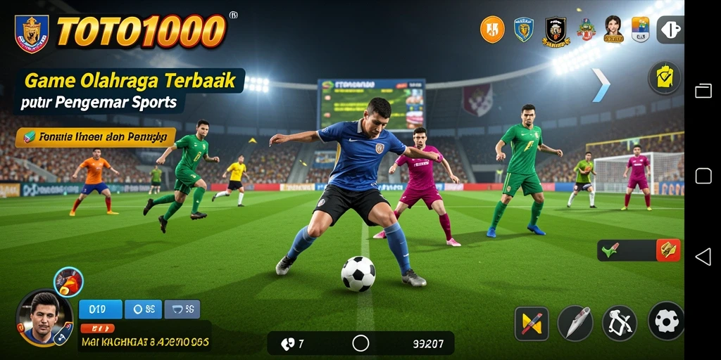 Tampilan gameplay TOTO1000 yang seru dan menarik saat pertandingan olahraga.