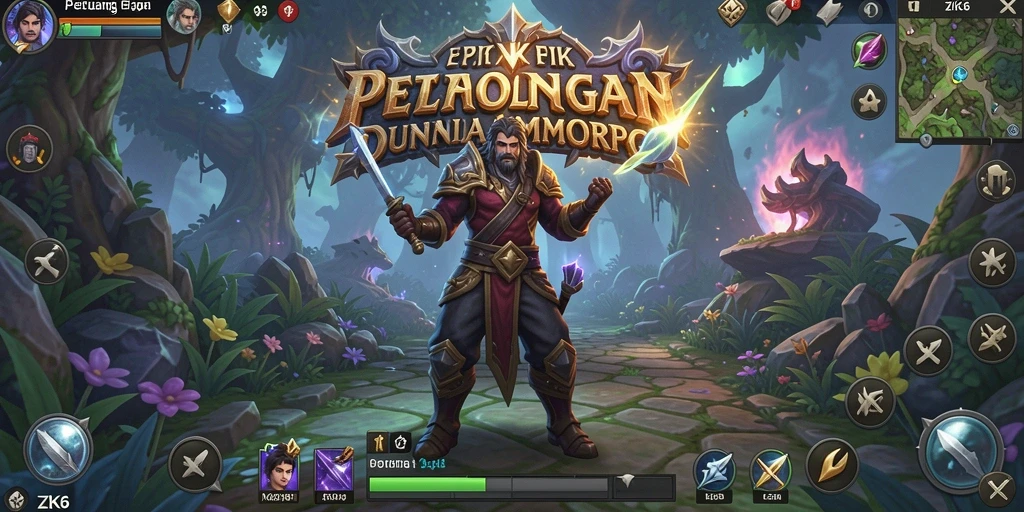 Screenshot ZK6 menampilkan aksi seru dalam pertarungan MMORPG.